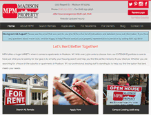 Tablet Screenshot of madisonproperty.com